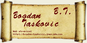 Bogdan Tasković vizit kartica